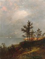 John Frederick Kensett  - Bilder Gemälde - Gathering Storm on Long Island Sound