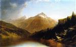 John Frederick Kensett  - Bilder Gemälde - In the Colorado Rockies