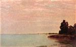 John Frederick Kensett  - Bilder Gemälde - Long Neck Point from Contentment Island