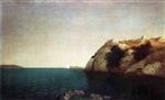 John Frederick Kensett  - Bilder Gemälde - Marine off Big Rock