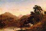 John Frederick Kensett  - Bilder Gemälde - Mountain Vista