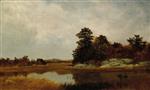 John Frederick Kensett  - Bilder Gemälde - October in the Marshes