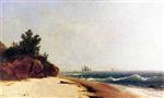 John Frederick Kensett  - Bilder Gemälde - On the Coast, Beverly Shore, Massachusetts