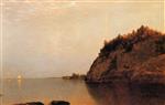 John Frederick Kensett  - Bilder Gemälde - On the Connecticut Shore