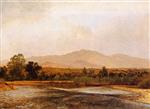 John Frederick Kensett  - Bilder Gemälde - On the St. Vrain, Colorado Territory