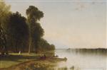 John Frederick Kensett  - Bilder Gemälde - Summer Day on Conesus Lake