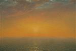 John Frederick Kensett  - Bilder Gemälde - Sunset on the Sea