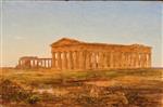John Frederick Kensett  - Bilder Gemälde - The Temple of Neptune, Paestum