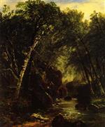 John Frederick Kensett  - Bilder Gemälde - Trout Fisherman