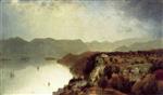 John Frederick Kensett  - Bilder Gemälde - View from Cozzens Hotel near West Point