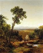 John Frederick Kensett  - Bilder Gemälde - White Mountain Scenery