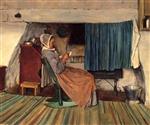Franz von Lenbach  - paintings - An Old Fire Place