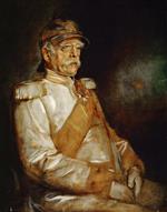 Franz von Lenbach  - paintings - Bismarck in Kürassieruniform