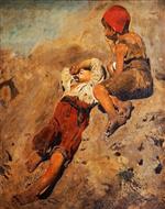 Franz von Lenbach  - paintings - Italian Children