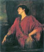Franz von Lenbach - Bilder Gemälde - Mary Lindpaintner as Salome