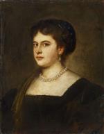 Franz von Lenbach  - paintings - Portrait der Schwägerin Magdalena Lenbach