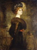 Franz von Lenbach - Bilder Gemälde - Portrait of a Lady