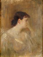 Franz von Lenbach  - paintings - Portrait of a Lady