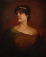 Franz von Lenbach  - paintings - Portrait of a Roman Woman