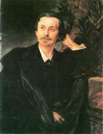 Franz von Lenbach  - paintings - Portrait of Adolf von Schack