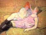 Henri de Toulouse Lautrec - Bilder Gemälde - Das Sofa