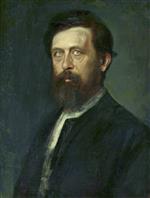 Franz von Lenbach - Bilder Gemälde - Portrait of Arnold Böcklin