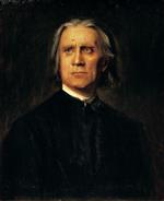 Franz von Lenbach  - Bilder Gemälde - Portrait of Franz Liszt
