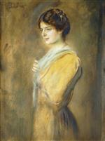 Franz von Lenbach  - Bilder Gemälde - Portrait of Grafin Ilse Seilern