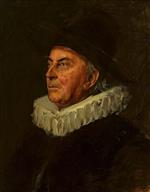 Franz von Lenbach  - Bilder Gemälde - Portrait of professor Syboldt