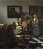 Jan Vermeer van Delft - paintings - Das Konzert