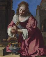 Jan Vermeer van Delft - Bilder Gemälde - Die heilige Praxedis