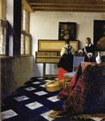 Jan Vermeer van Delft - Bilder Gemälde - Die Musikstunde