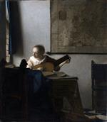 Jan Vermeer van Delft - Bilder Gemälde - Lautenspielerin am Fenster