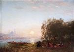 Felix Ziem - Bilder Gemälde - Constantinople, Sunset