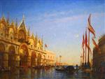 Felix Ziem - paintings - Flood in Venice