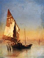 Felix Ziem  - Bilder Gemälde - Venetian Barges
