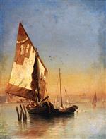 Felix Ziem  - Bilder Gemälde - Venetian Barges