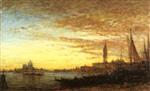 Felix Ziem  - Bilder Gemälde - Venise au Crépuscule