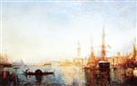 Felix Ziem  - Bilder Gemälde - Venise, le bassin