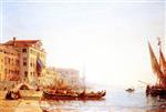 Felix Ziem  - Bilder Gemälde - Venise, Pont Ca' di Dio