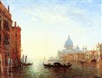 Felix Ziem  - Bilder Gemälde - Venise, traghetto traversant le Grand Canal