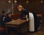 Jean Beraud - Bilder Gemälde - A Drink at the Brasserie