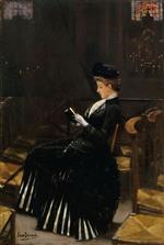 Jean Beraud - Bilder Gemälde - A Woman at Prayer