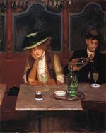 Jean Beraud - Bilder Gemälde - Absinthe Drinkers