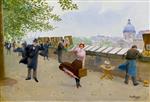 Jean Beraud - Bilder Gemälde - Along the Seine