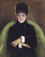 Jean Beraud - Bilder Gemälde - Elegant Woman with an Emerald