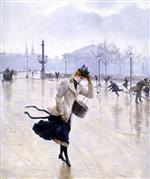 Jean Beraud  - Bilder Gemälde - Jour de Vent