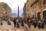 Jean Beraud  - Bilder Gemälde - La Rue de la Paix