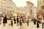 Jean Beraud  - Bilder Gemälde - Le Boulevard St. Denis