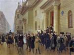 Jean Beraud  - Bilder Gemälde - Leaving the Lycee Condorcet